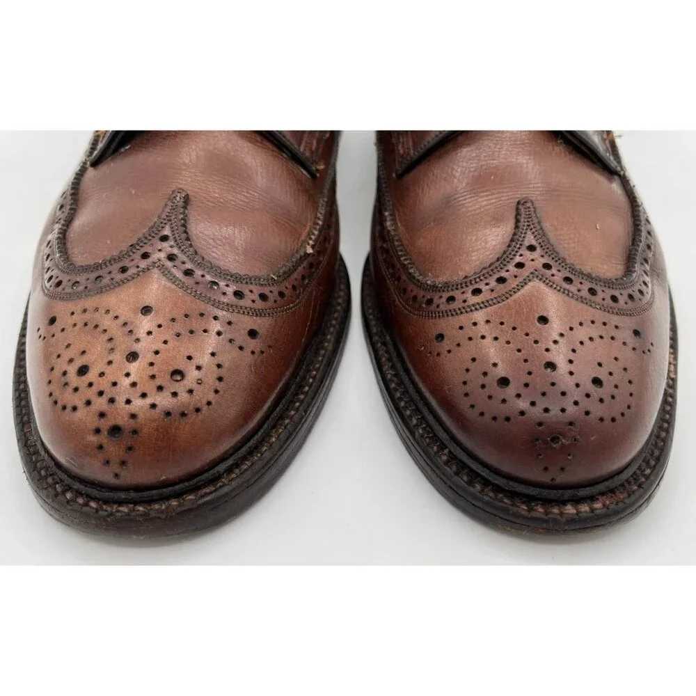 Vintage Florsheim Royal Imperial 93602 Longwing Wingtip Dress Shoes Men’s 10D